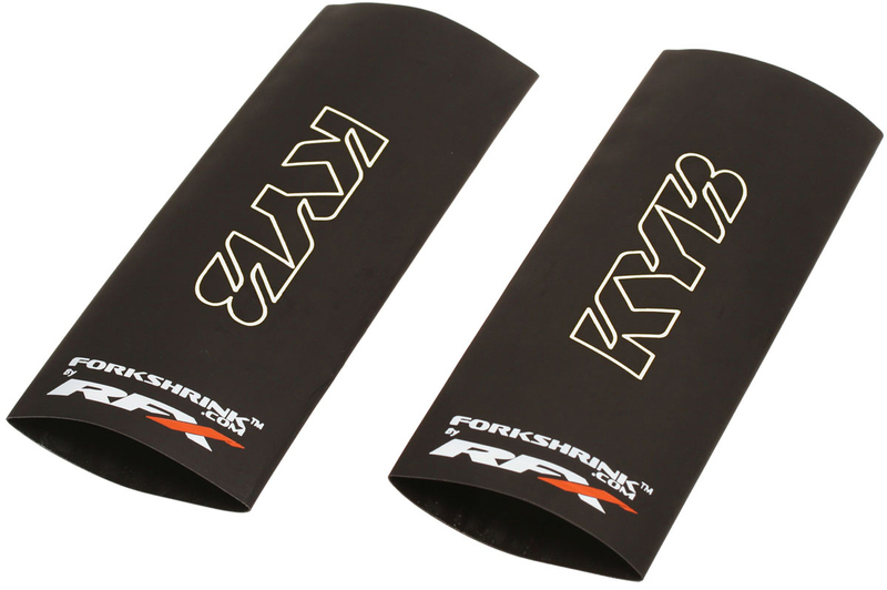 Protector de horquilla superior RFX Race Series Forkshrink con logo KYB - Blanco