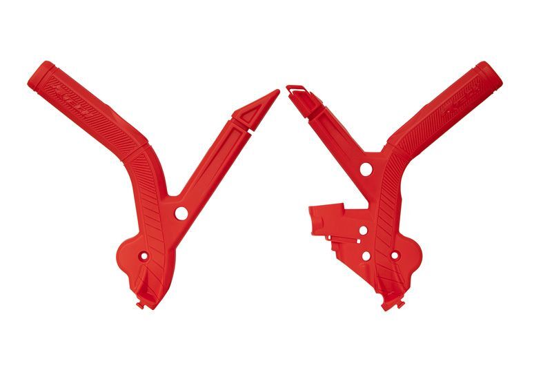 Protectores de chasis RACTECH Bimaterial - Rojo