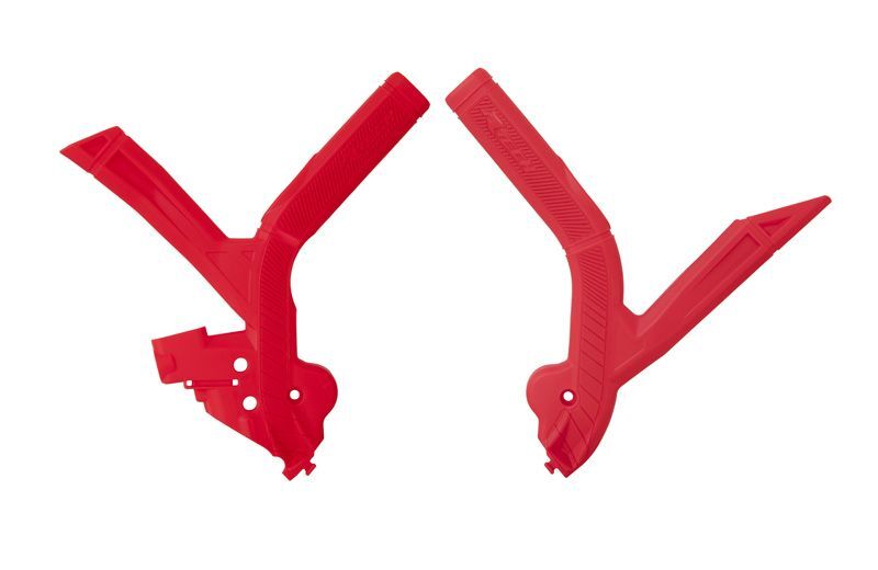 Protectores de chasis RACTECH Bimaterial - Rojo