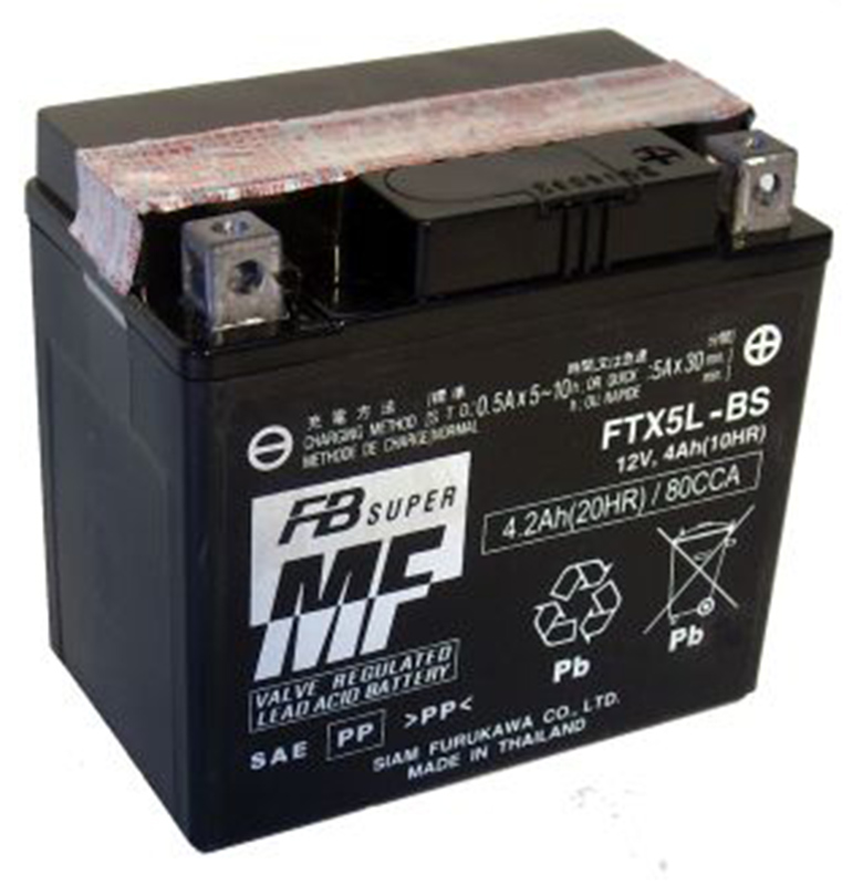 [0605491S] Batería Furukawa FTX5L-BS Sin Mantenimiento