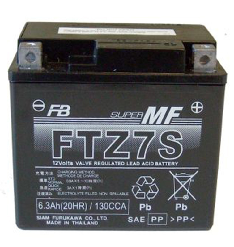 [0607811S] Batería Furukawa FTZ7-S / YTZ7S 12V 6Ah AGM Precargada