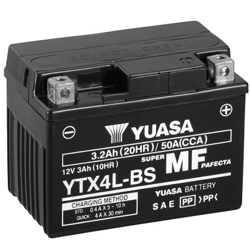 [0604511Y] Batería Yuasa YTX4L-BS Sin Mantenimiento