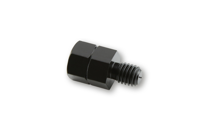 Adaptador de retrovisor HIGHSIDER smart de rosca derecha M10 a rosca izquierda M8 - negro