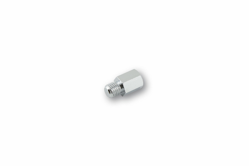 Adaptador de retrovisor HIGHSIDER smart de rosca derecha M8 a rosca derecha M10 - cromado