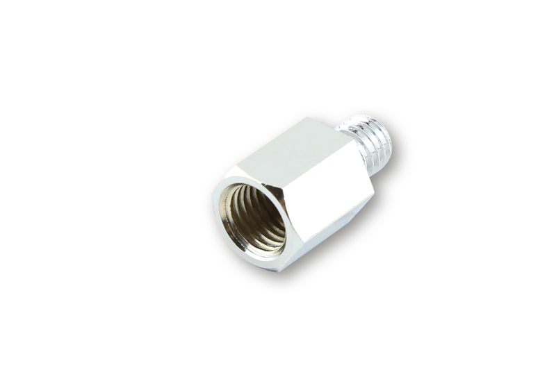 Adaptador de retrovisor HIGHSIDER smart de rosca derecha M10 a rosca derecha M8 - cromado