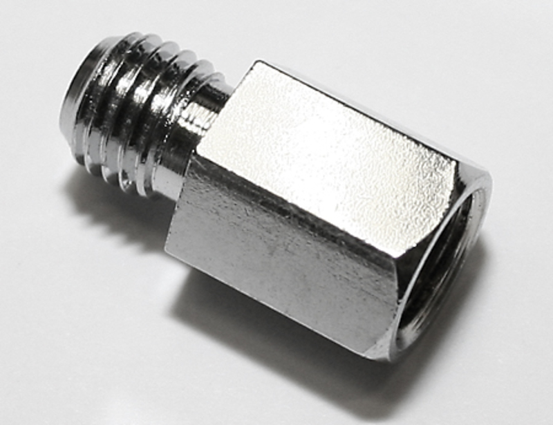 Adaptador de retrovisor HIGHSIDER smart de rosca derecha M10 a rosca derecha M10 - cromado