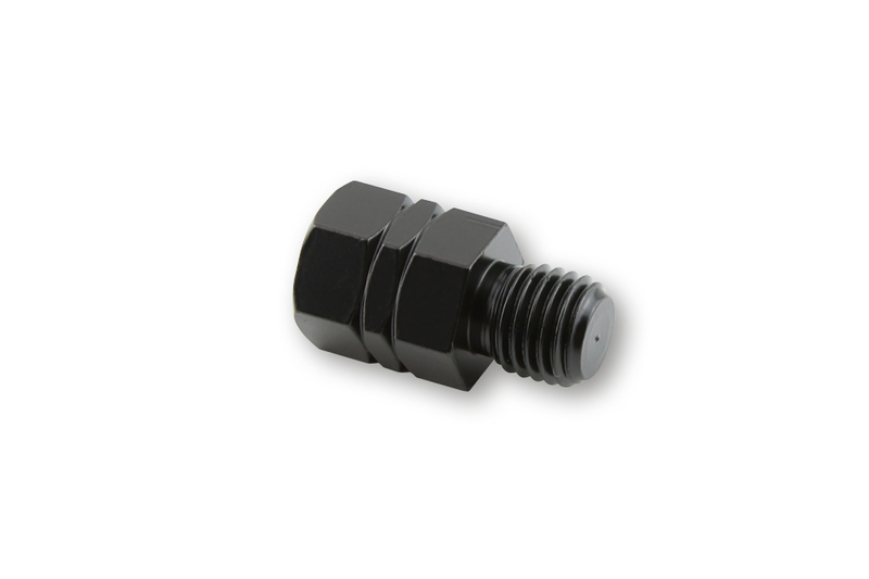 Adaptador de retrovisor HIGHSIDER smart de rosca derecha M10 a rosca derecha M10 - negro