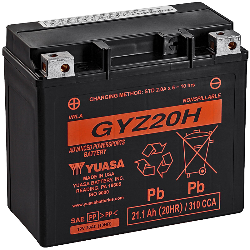 [0620731Y] Batería Yuasa GYZ20H Alto Rendimiento