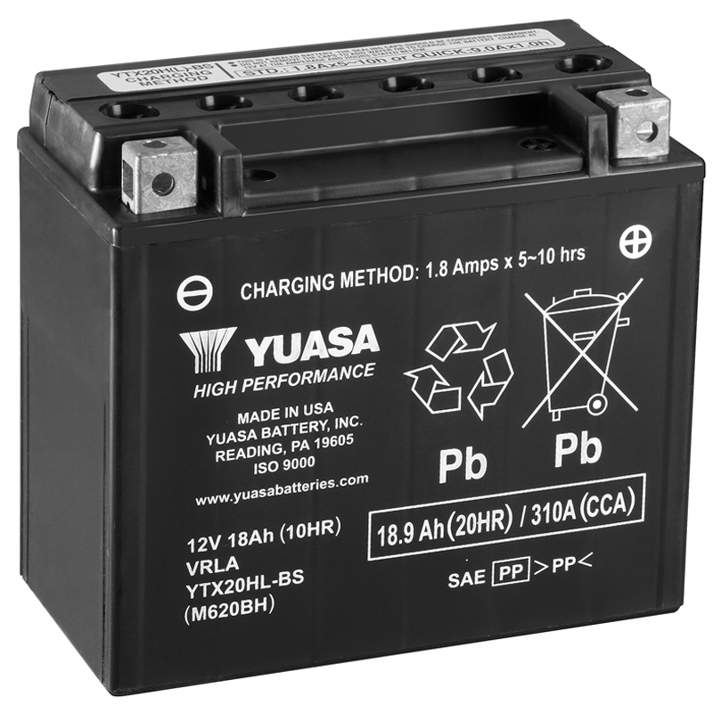 Batería Yuasa YTX20HL-BS Alto Rendimiento