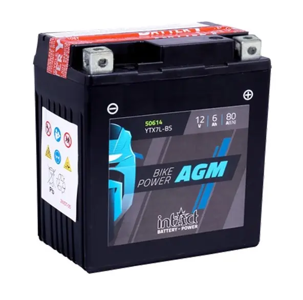 Bateria Intact CTX7L-BS agm sin mantenimiento YTX7L-BS 12v 6ah