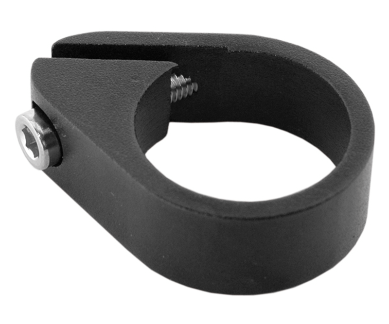 Abrazadera cierre tija de sillín de bicicleta V BIKE con tornillo - Ø31.8mm Negro