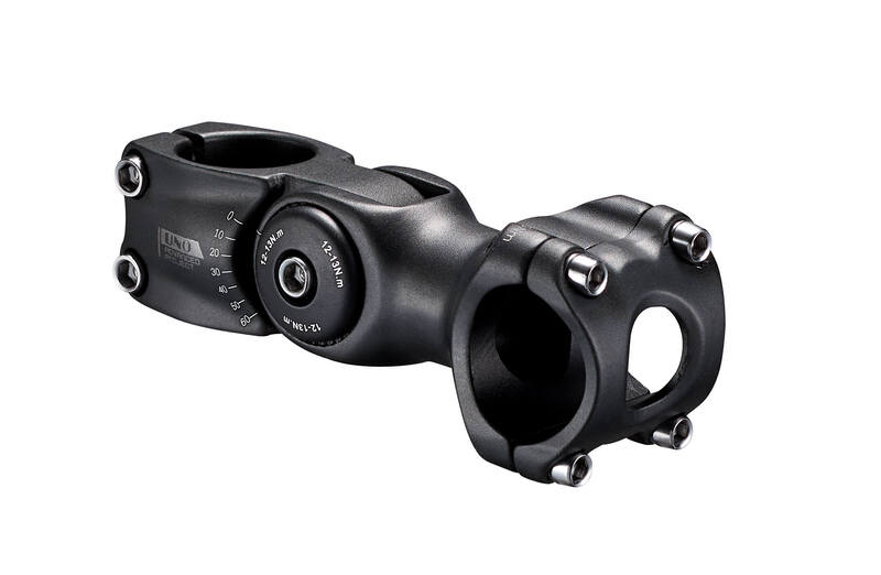 Potencia para bicicleta 0° / 60° UNO - 110 mm negro