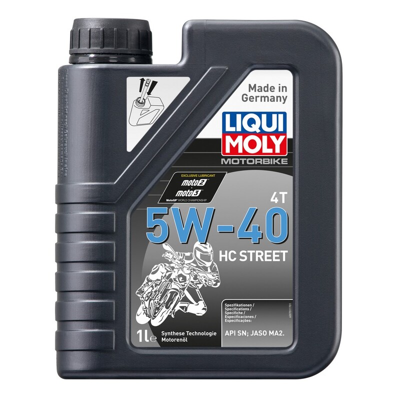 Aceite de motor LIQUI MOLY HC Sintético 4T 5W-40 Street - Botella 1L