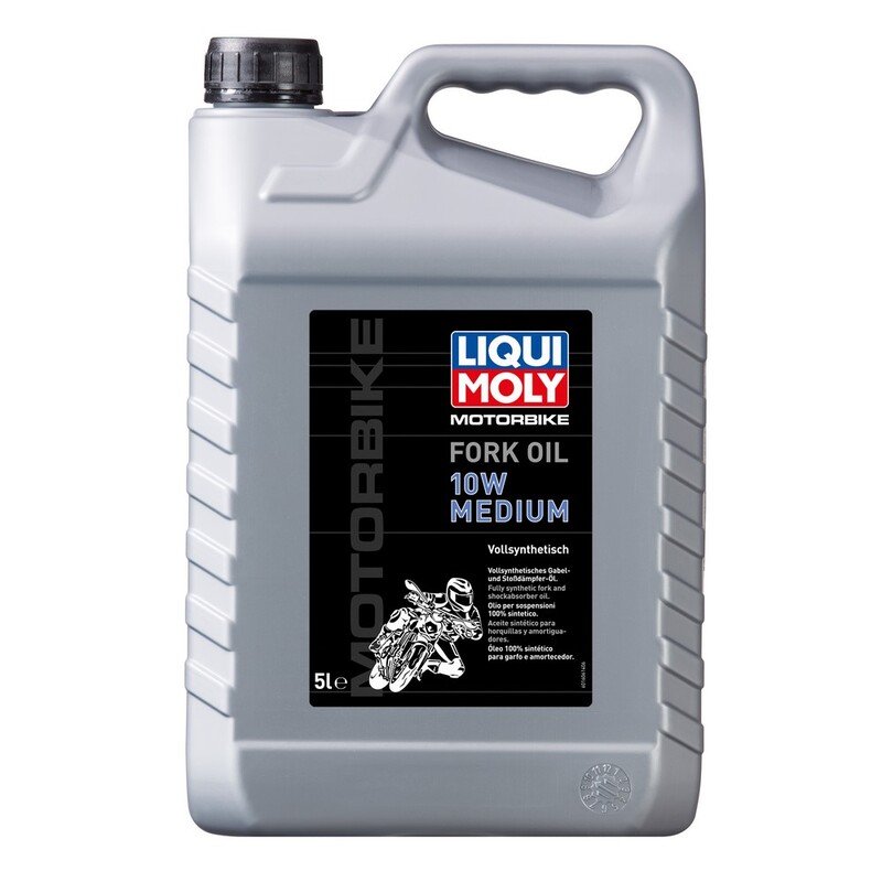 Aceite de horquilla / amortiguador LIQUI MOLY 100% Sintético 10W Medium - Garrafa 5L