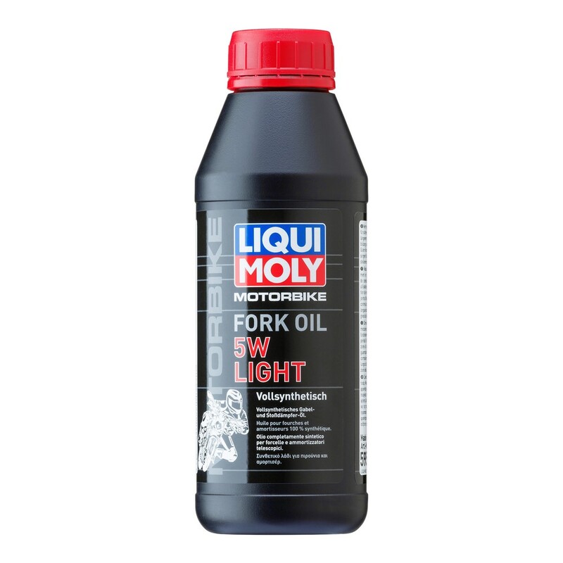 Aceite de horquilla / amortiguador LIQUI MOLY 100% Sintético 5W Light - Bote 500ml