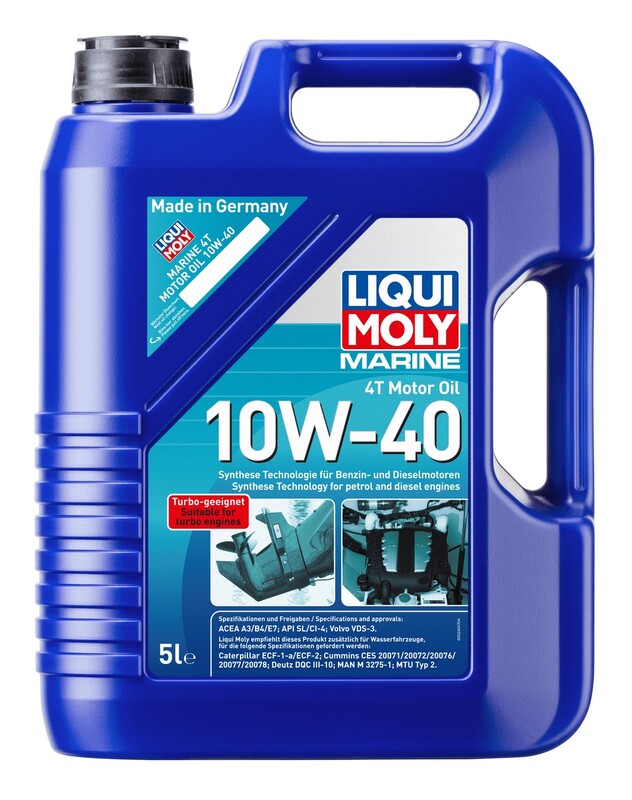 Aceite de motor LIQUI MOLY HC Sintético 4T 10W-40 Marine - Garrafa 5L