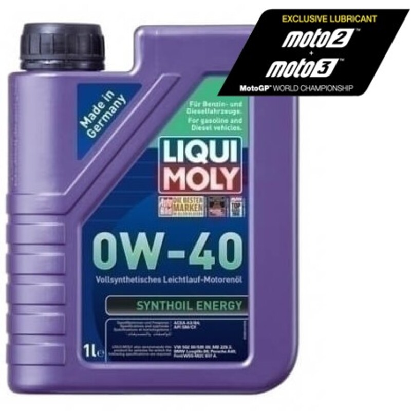 Aceite de motor LIQUI MOLY 100% Sintético 4T 0W-40 Synthoil Energy - Botella 1L