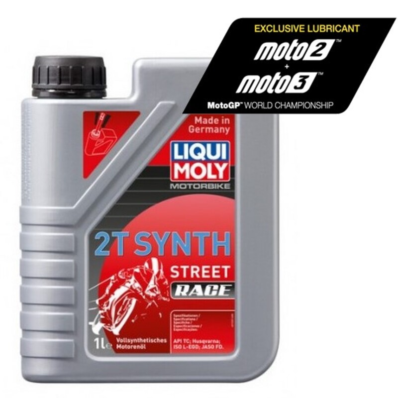Aceite de motor LIQUI MOLY 100% Sintético 2T Street Race - Botella 1L