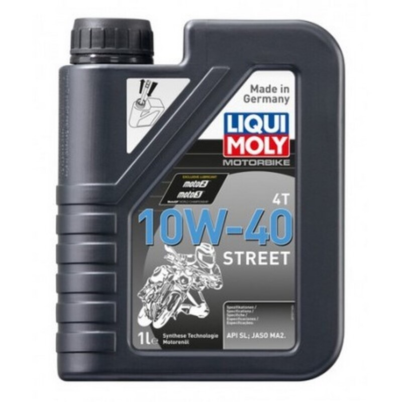 Aceite de motor LIQUI MOLY HC Sintético 4T 10W-40 Street - Botella 1L