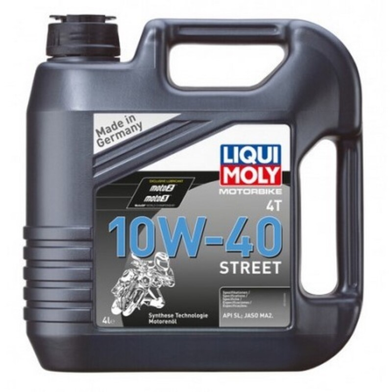 Aceite de motor LIQUI MOLY HC Sintético 4T 10W-40 Street - Garrafa 4L