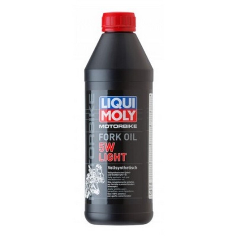 Aceite de horquilla / amortiguador LIQUI MOLY 100% Sintético 5W Light - Botella 1L