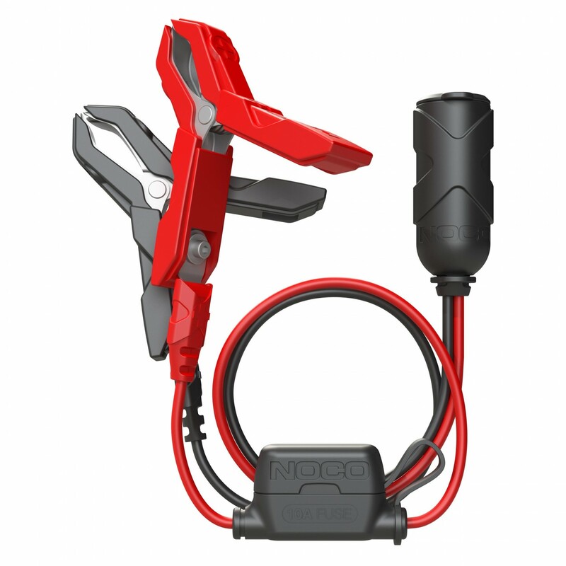 Adaptador NOCO para enchufe de 12 V, con pinzas de batería