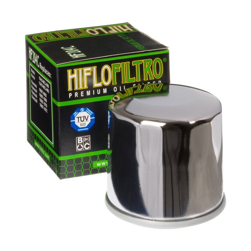 [HF204C] Filtro de aceite HIFLOFILTRO cromo - HF204C