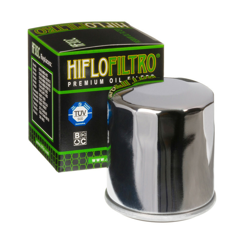 [HF303C] Filtro de aceite HIFLOFILTRO cromo - HF303C