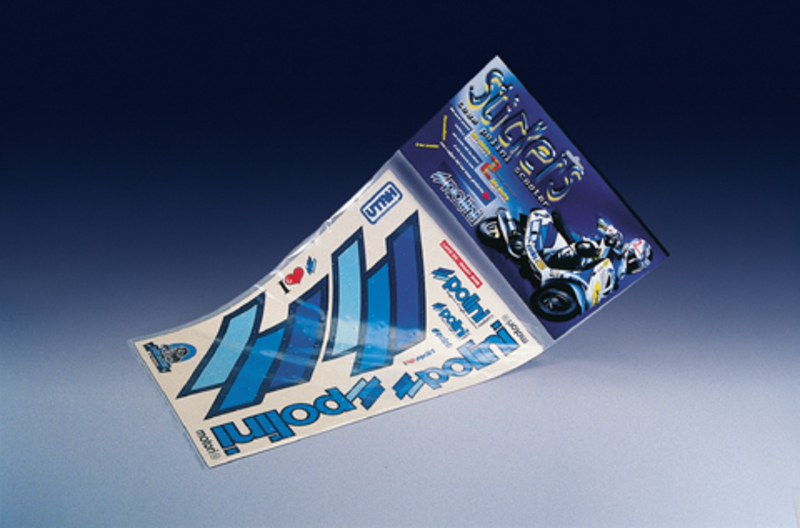 ADHESIVOS TEAM POLINI SCOOTER AZUL (225030)