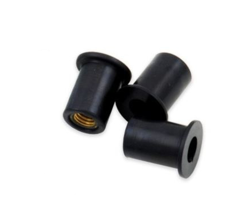 [WSF-NUT-50] Tuercas de goma BOLT M5X0.8 para cúpulas y carenados - 50 unidades