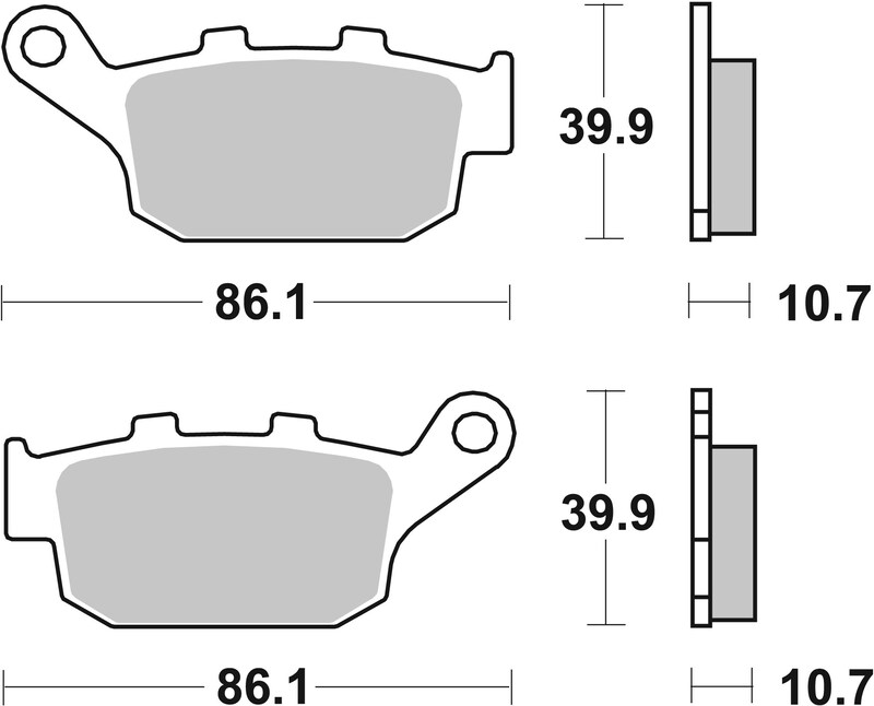 Pastillas de freno sinterizadas Brembo 07029XS