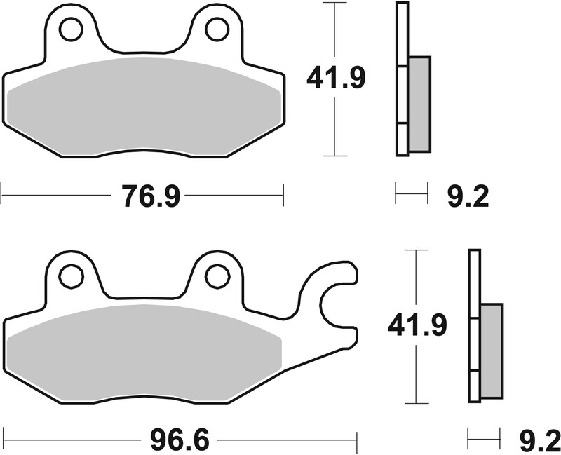 [07033XS] Pastillas de freno sinterizadas Brembo 07033XS