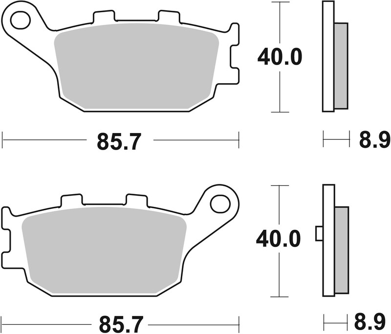 [07053XS] Pastillas de freno sinterizadas Brembo 07053XS