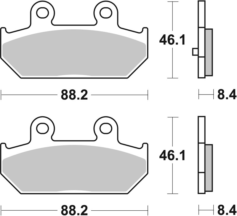 [07058XS] Pastillas de freno sinterizadas Brembo 07058XS