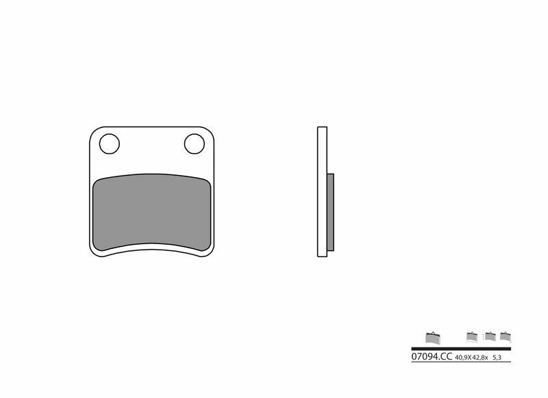 [07092] Pastillas de freno orgánicas Brembo 07092