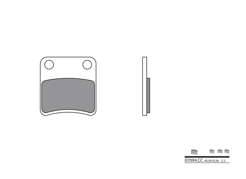 [07094] Pastillas de freno orgánicas Brembo 07094