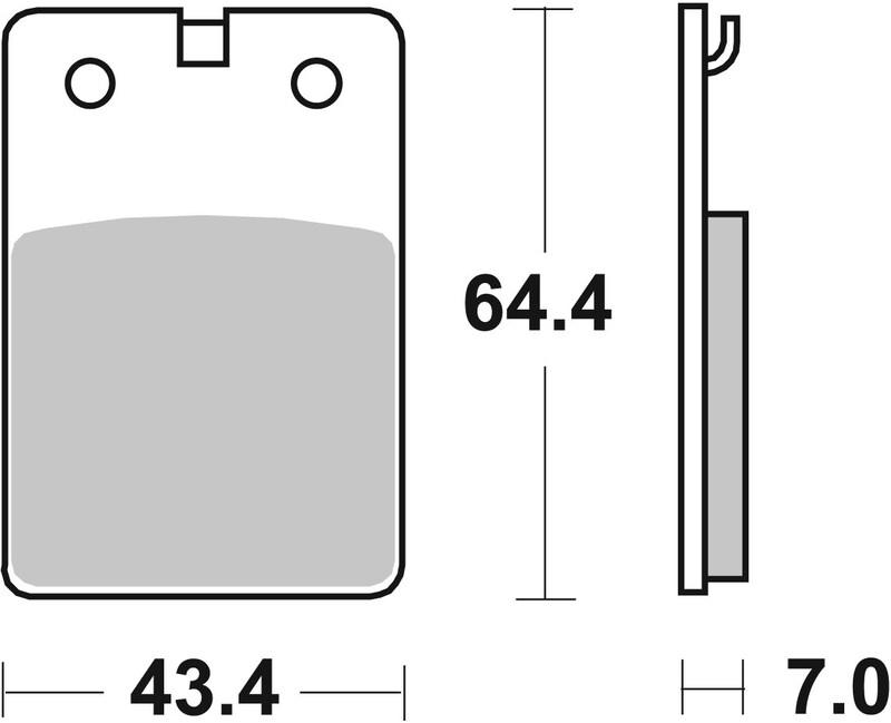 [07GR1001] Pastillas de freno orgánicas Brembo 07GR1001