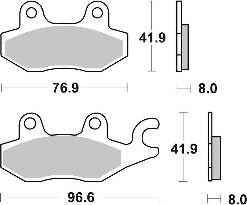 [07YA22SX] Pastillas de freno sinterizadas de competición Brembo 07YA22SX