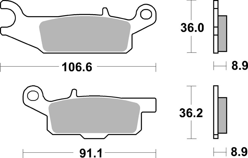 [07YA50SX] Pastillas de freno sinterizadas de competición Brembo 07YA50SX