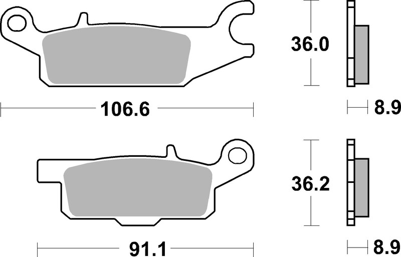 [07YA51SD] Pastillas de freno sinterizadas Brembo 07YA51SD