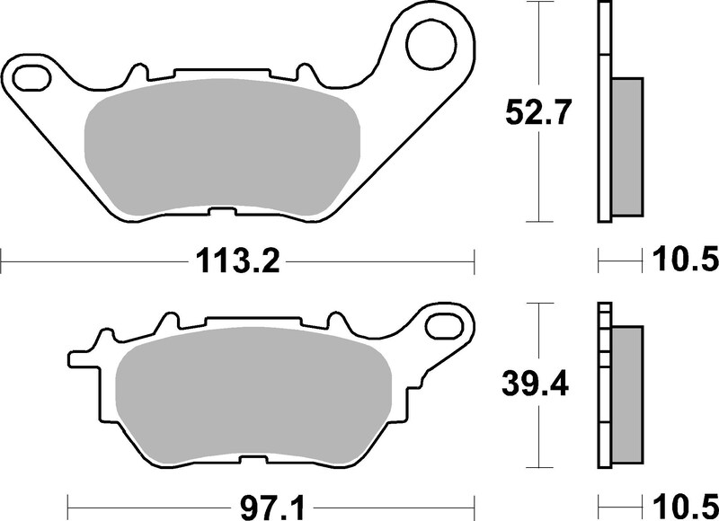 [07YA53CC] Pastillas de freno orgánicas Brembo 07YA53CC
