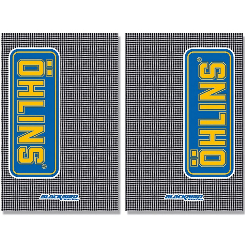 Adhesivos de horquilla Blackbird look carbono Ohlins 5015O