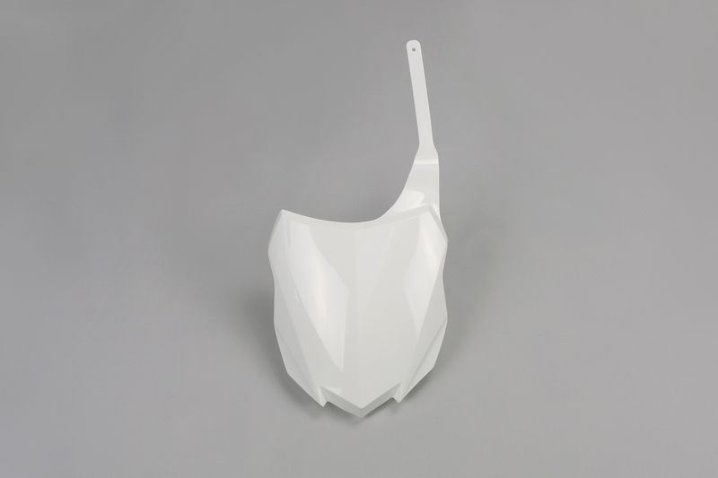 Portanúmeros delantero UFO Kawasaki blanco KA04724-047