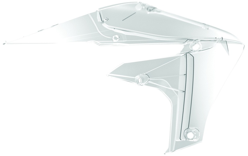 Aletines de radiador Polisport YZ250/450F Transparente