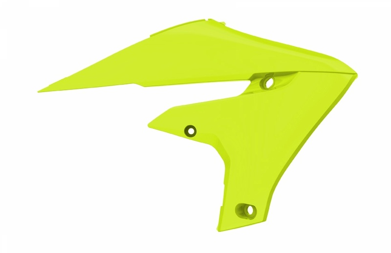 Aletines de radiador Polisport YZ450F 18-19 Amarillo neón