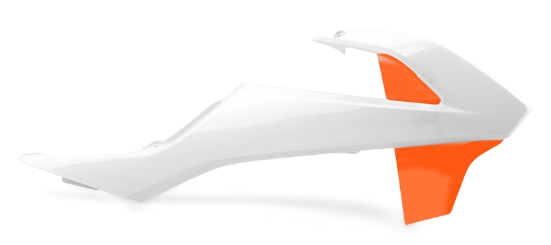 Aletines de radiador Polisport SX65 16-19 Naranja / Blanco