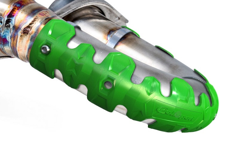 Protector de escape POLISPORT largo verde