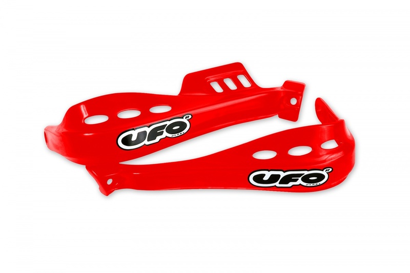 Protector de mano UFO Oklahoma ø28mm incl. kit de montaje - Rojo