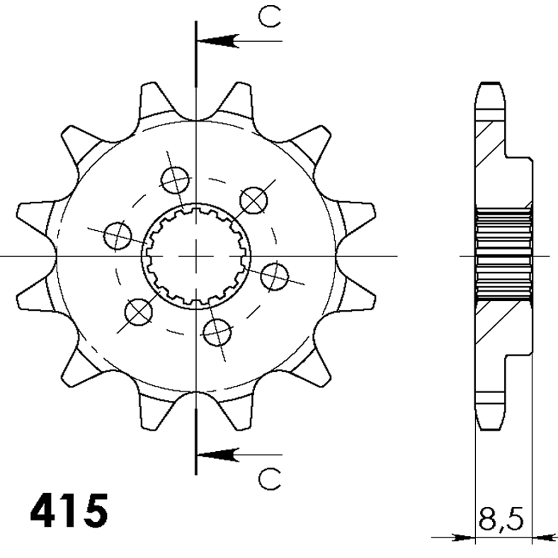 [CST1909X12] PIÑÓN SUPERSPROX KTM 415 X 12