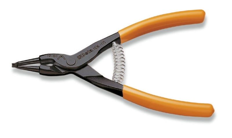 Alicates BETA de punta recta para circlips exteriores, Talla 175